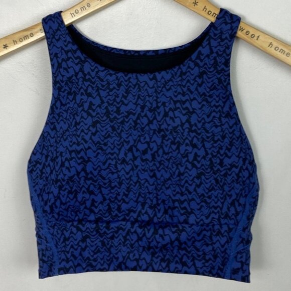 NEW Zella Live In Racerback Sports Bra Blue Twilight Size Small‎ Nordstrom Top S - Picture 12 of 14